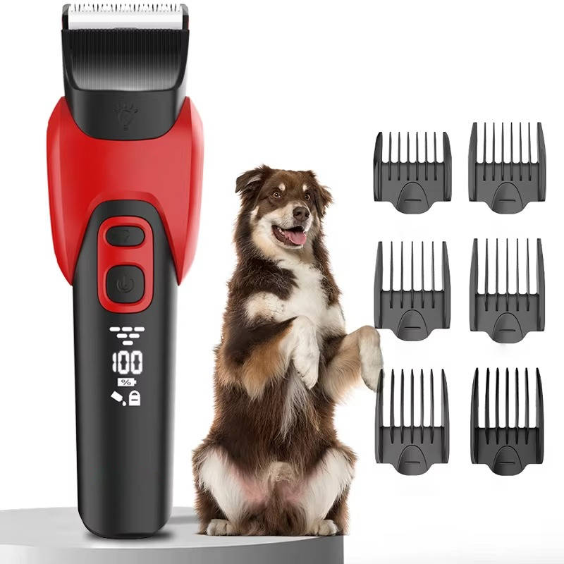 Quiet Dog Clipper with Titanium Ceramic Blades and 120-Minute Battery Life All Vera Mart