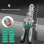 Folding Wire Stripper with 18-in-1 Multi Tool Functions and Stainless Steel Build All Vera Mart