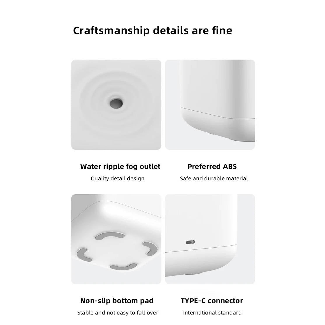Compact Ultrasonic Humidifier with UV Filtration and Adjustable Mist, 27oz Tank All Vera Mart