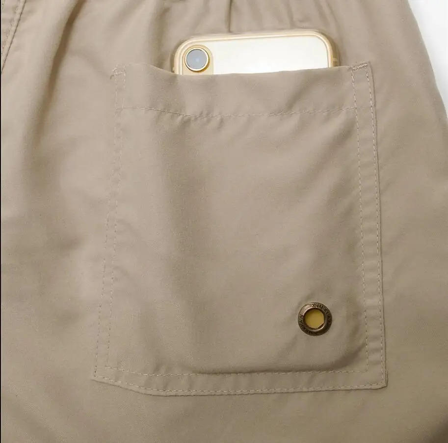 Men's Athletic Swim Trunks with Mesh Liner and Three Pockets, Quick Dry All Vera Mart