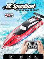 High Speed RC Boat with Twin Motors and 50 Meter Wireless Range for Kids All Vera Mart