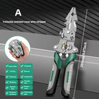 Folding Wire Stripper with 18-in-1 Multi Tool Functions and Stainless Steel Build All Vera Mart