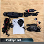 Dash Cam with Four-Camera Surround and Night Vision, WiFi App Control All Vera Mart