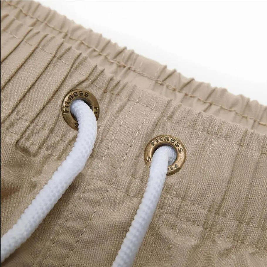 Men's Athletic Swim Trunks with Mesh Liner and Three Pockets, Quick Dry All Vera Mart