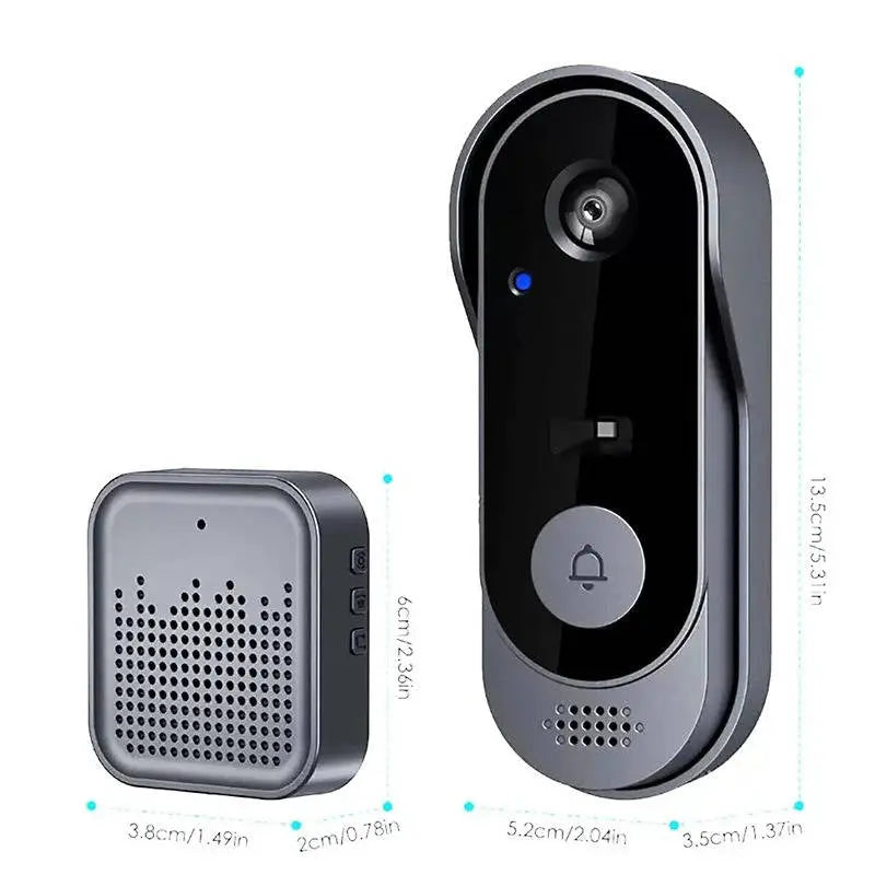 Doorbell Camera with HD Wide-Angle Lens and Two-Way Audio, Rechargeable Battery All Vera Mart