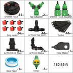 Automatic Drip Irrigation System with Adjustable Timer and Pressure Regulation All Vera Mart