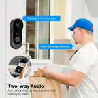 Doorbell Camera with HD Wide-Angle Lens and Two-Way Audio, Rechargeable Battery All Vera Mart