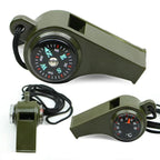150 Decibel Emergency Whistle with Built-in Compass and Thermometer, Nylon Lanyard All Vera Mart
