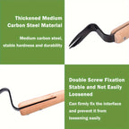 Root Extraction Tool with Angled Steel Tip and Wooden Handle All Vera Mart