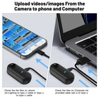 4K Wearable Camera with Magnetic Mount and 360-Degree Rotating Clip, 7 Accessories All Vera Mart