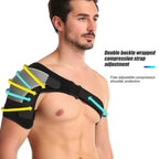 Adjustable Shoulder Compression Brace with Dual Straps and Ice Pack Pocket All Vera Mart
