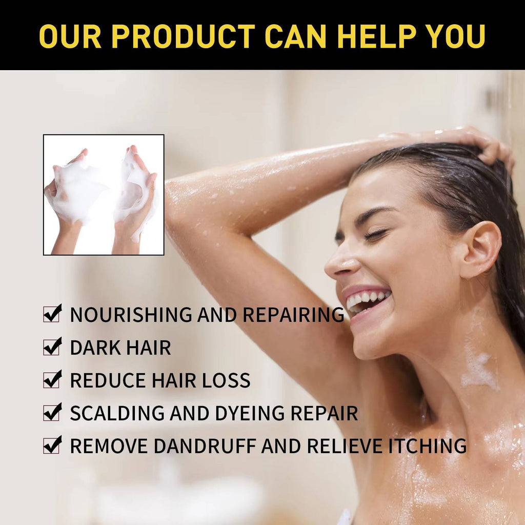 Gray Root Cover Shampoo with Plant Extracts and 10-Minute Application All Vera Mart