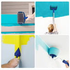 Wall Paint Roller System with Corner Brush and Sponge Applicator All Vera Mart