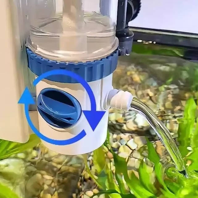 Hang On Aquarium Filter with Three-Stage Filtration and Surface Skimmer, 500L/H All Vera Mart