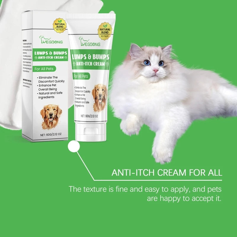 Pet Skin Relief Cream with Fast-Acting Formula for Dogs and Cats All Vera Mart