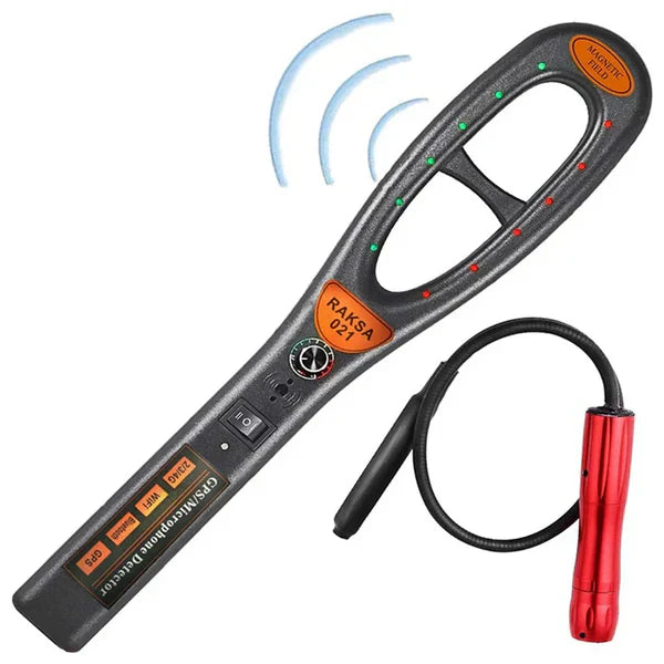 Hidden Camera and Tracker Detector with Detection Tube and LED Alerts All Vera Mart