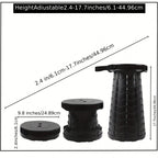 Telescopic Stool with Dual Carry Straps and 330lb Weight Capacity All Vera Mart