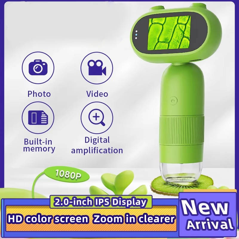 Handheld Digital Microscope with 100X Magnification and 2 Inch HD Screen All Vera Mart