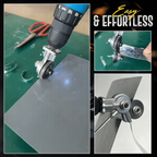 Drill Chuck Metal Sheet Cutter with Clean Edge Design All Vera Mart