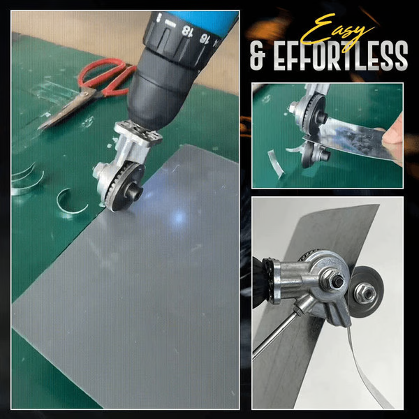 Drill Chuck Metal Sheet Cutter with Clean Edge Design All Vera Mart