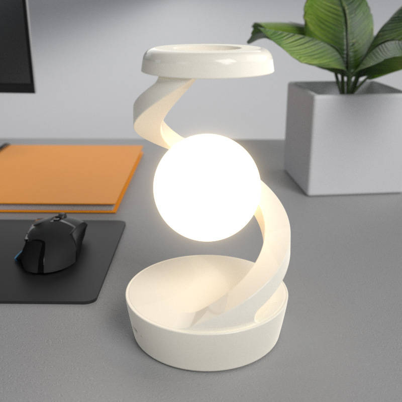 Floating Moon Sphere with Gesture Control and Wireless Charging Base All Vera Mart