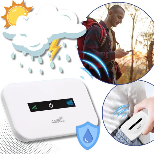 Portable 4G LTE Hotspot with 10-Device Connection and 150 Mbps Speed All Vera Mart