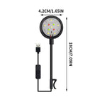 Aquarium Clip Light with Full Spectrum Bulbs and 360 Degree Gooseneck Arm All Vera Mart