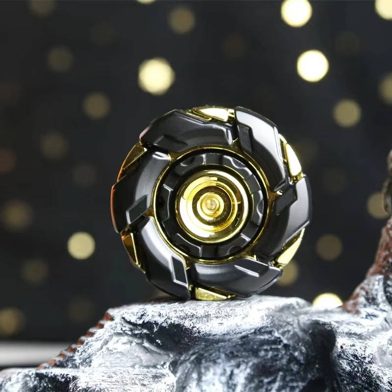 Zinc Alloy Fidget Spinner with Expandable Wings and Reflective Finish All Vera Mart