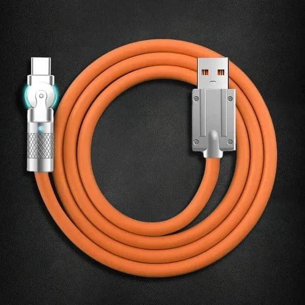 Rotating Charging Cable with 180° Connector and 480 Mbps Data Transfer All Vera Mart