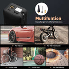 Portable Air Compressor with Digital Display and LED Light, 150 PSI All Vera Mart