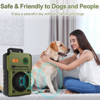 Ultrasonic Bark Deterrent with Automatic Detection and 3 Frequency Modes, 50ft Range All Vera Mart