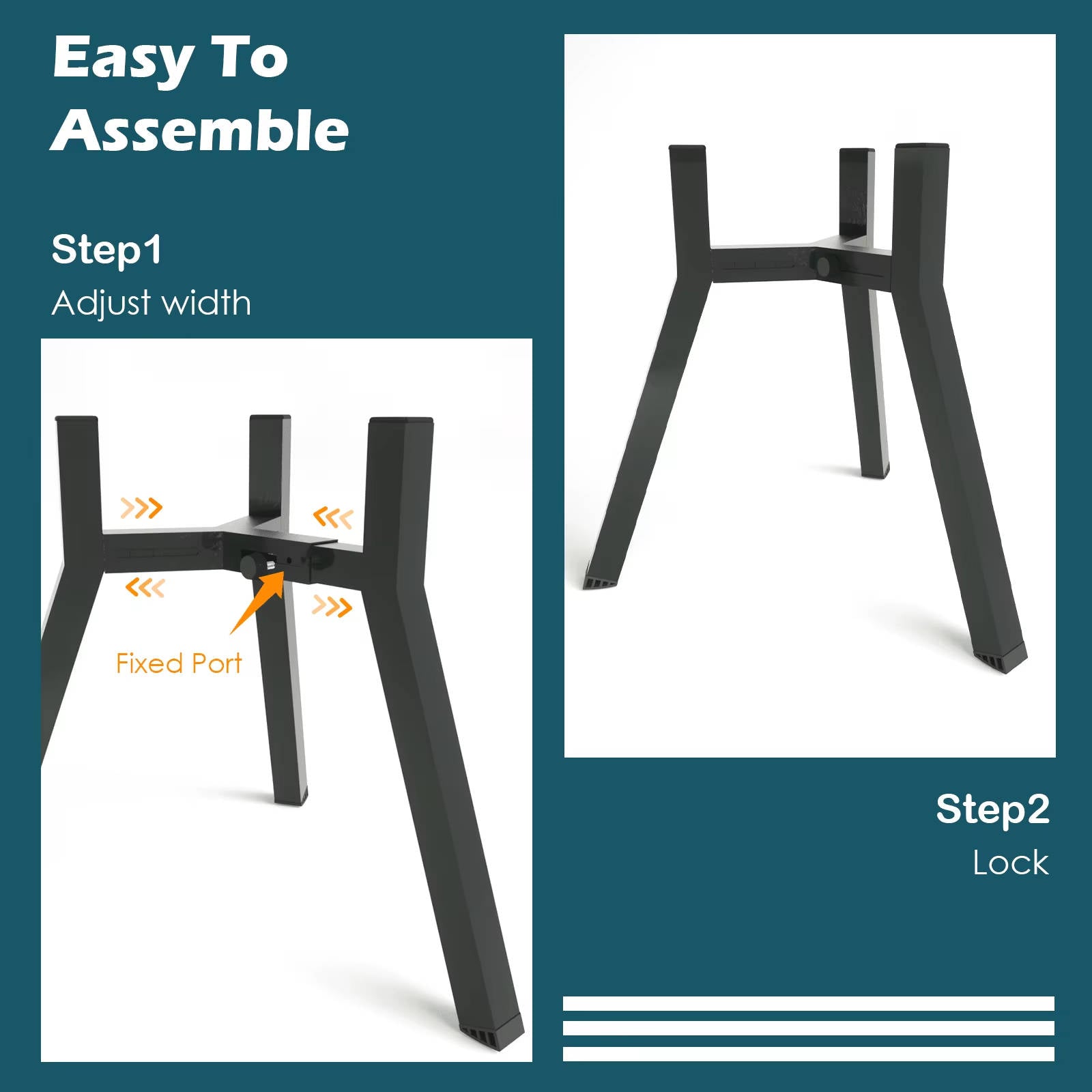 Dog Bowl Stand with Adjustable Width and Foldable Metal Frame, 13.7in Height All Vera Mart