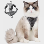 Cat Vest Harness with Reflective Strips and 1.5M Leash All Vera Mart