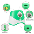 Dog Ball Launcher with Motion Detection and Adjustable Throw Distance, LED Battery Indicator All Vera Mart