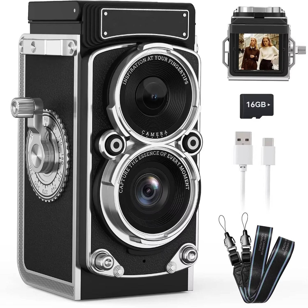 12 Megapixel Digital Camera with 1080p Video and Black and White Filter All Vera Mart