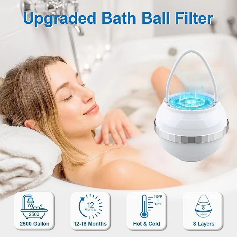 Tub Faucet Water Filter with Eight-Stage Filtration and Mineral Infusion All Vera Mart