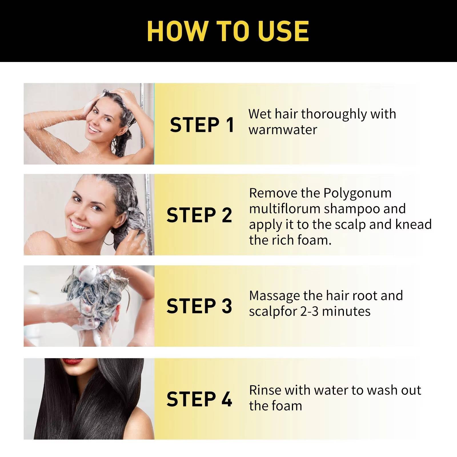 Gray Root Cover Shampoo with Plant Extracts and 10-Minute Application All Vera Mart