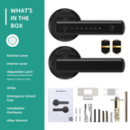 Biometric Door Lock with Fingerprint Scanner and Touchscreen Keypad All Vera Mart