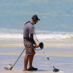Metal Detector with Waterproof Coil and Dual Detection Modes, Adjustable Height All Vera Mart