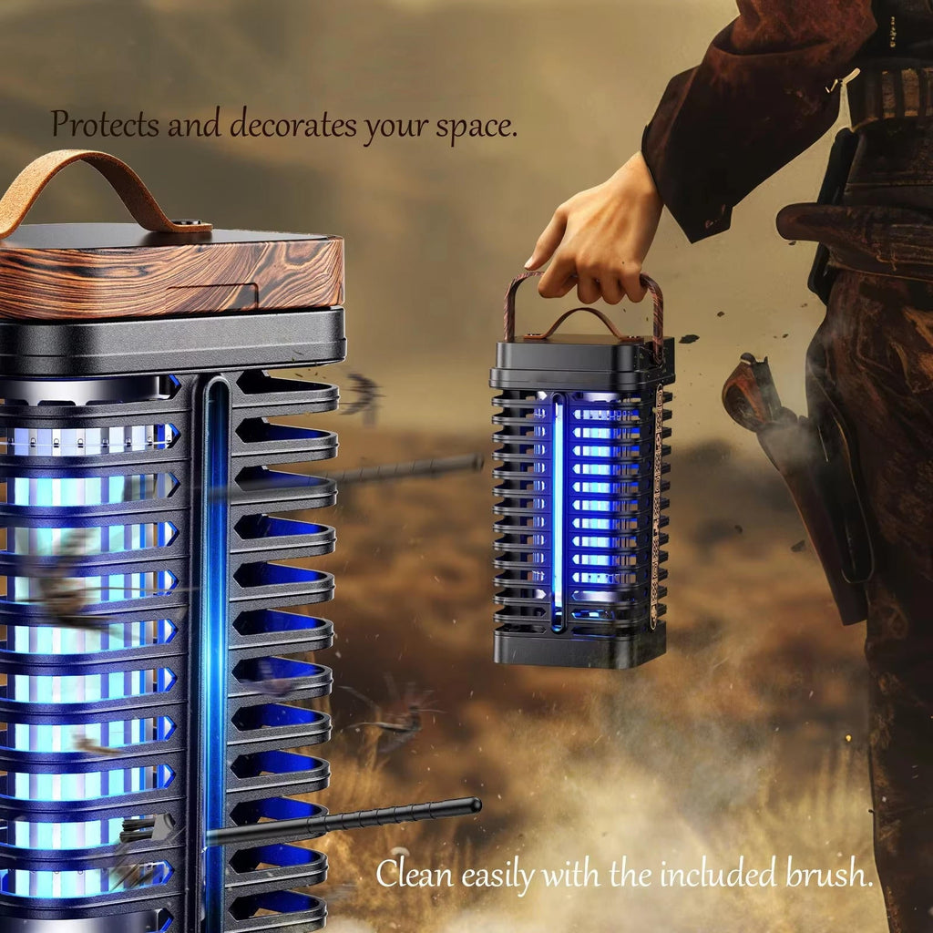 Electric Bug Zapper with 4200 Volt Grid and 365nm UV Bulb for Outdoor Patios All Vera Mart