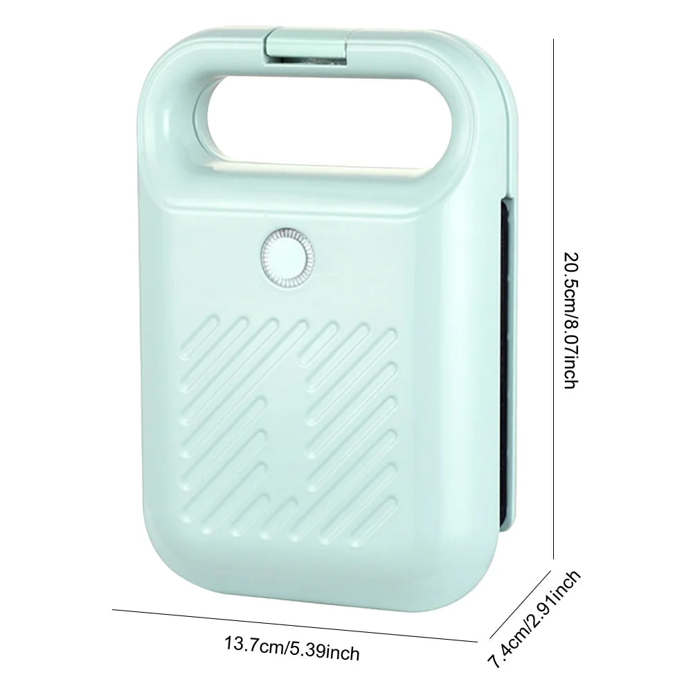 Dual-Plate Sandwich Press with Nonstick Coating and Locking Handle All Vera Mart