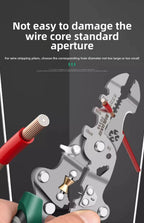 Folding Wire Stripper with 18-in-1 Multi Tool Functions and Stainless Steel Build All Vera Mart