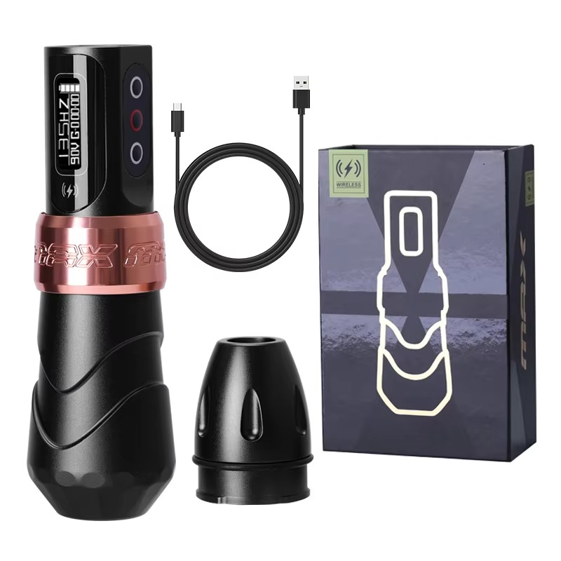 Wireless Tattoo Pen with 10,000 RPM Brushless Motor and LED Display, 10-Hour Battery All Vera Mart