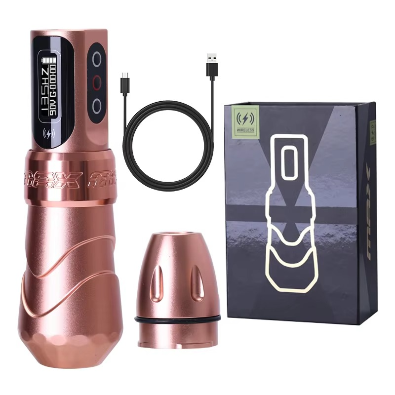 Wireless Tattoo Pen with 10,000 RPM Brushless Motor and LED Display, 10-Hour Battery All Vera Mart