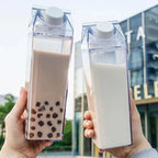 Milk Carton Water Bottle with Wide Mouth Opening and Leak-Proof Twist Lid All Vera Mart