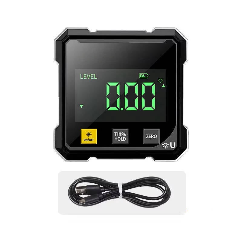 Digital Angle Finder with Magnetic Base and USB Rechargeable Battery All Vera Mart