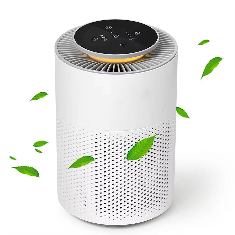 Bedroom Air Purifier with H13 HEPA Filtration and Night Light, Pet Hair and Odor Removal All Vera Mart