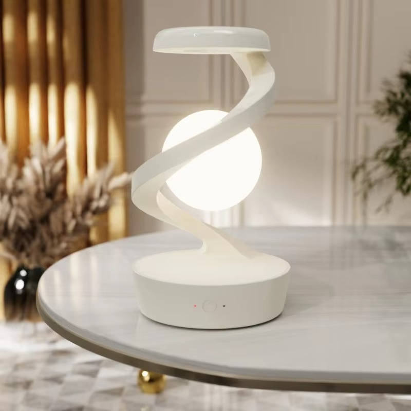 Floating Moon Sphere with Gesture Control and Wireless Charging Base All Vera Mart