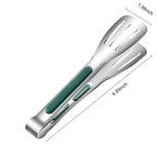 Stainless Steel Kitchen Tongs with Scalloped Grip Tips and Spring Loaded Mechanism All Vera Mart