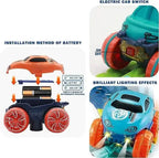 Kids Race Track with LED Glow and Flexible Bendable Sections, Rechargeable Car All Vera Mart